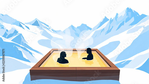 Steam Veil Over The Pool Surface
