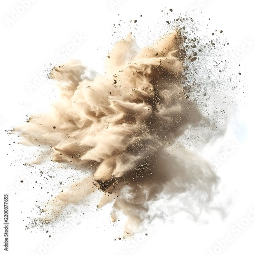 Dust Burst and Debris Cloud Explosion Abstract Element