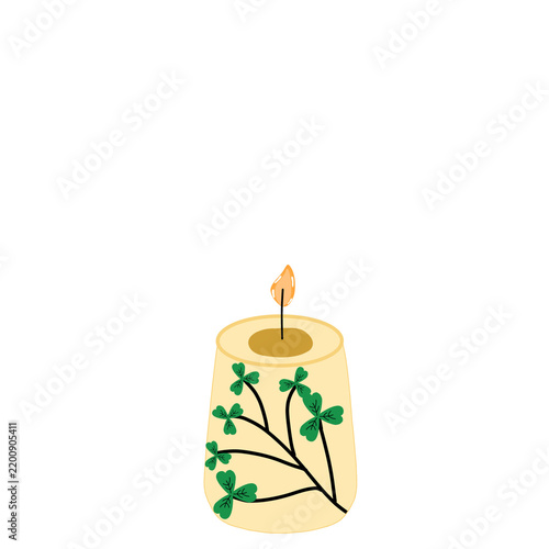 candle in the shape of a candle