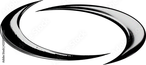 Abstract Graphic Element Featuring Y2K Inspired Dynamic Swoosh Curves and Futuristic Design Forms