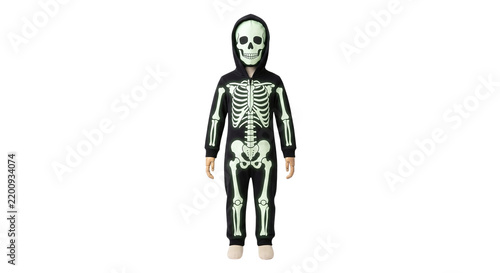 Kids glow in the dark skeleton Halloween costume