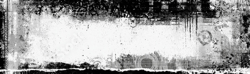 Distressed Grunge Border: A dark, gritty, and distressed grunge border frames a central empty space, perfect for text or imagery, evoking a sense of urban decay and raw texture.