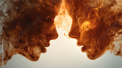 Abstract opposing forces