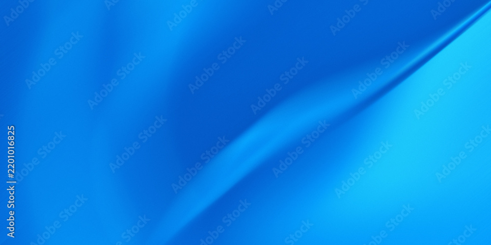 Fototapeta premium Clean Bright Cyan Blue Gradient Abstract Background with Flowing Wave