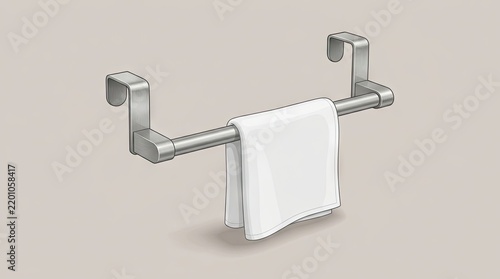 Over Cabinet Door Towel Bar