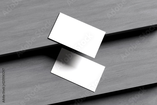 Realistic  Business Card Blank 