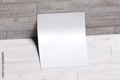 Realistic Flyer Mockup Blank 