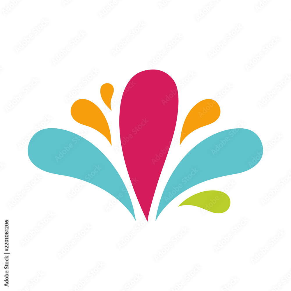 Fototapeta premium Colorful abstract splash design