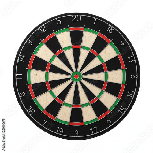 Obraz na płótnie Dart board isolated on white background 