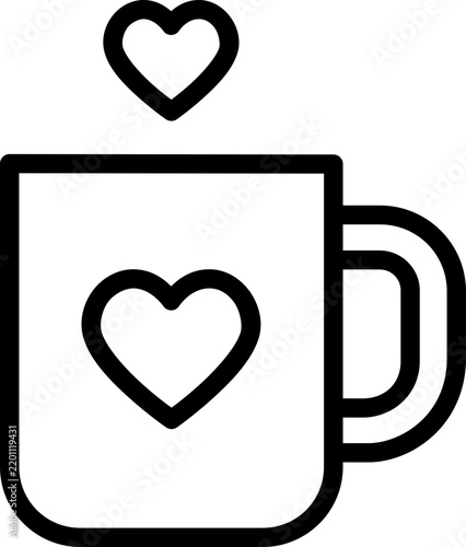 Teacher Coffee Mug With Heart Icon