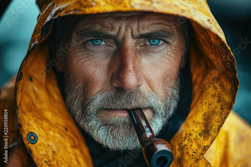 Atmospheric Sailor Portrait in Photorealistic Style