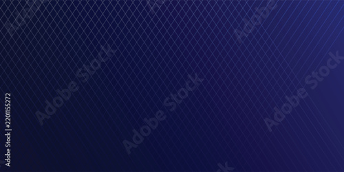 Abstract blue, geometric, lattice, lines, pattern background with intersecting diagonal lines forming a subtle diamond grid over a deep blue gradient.