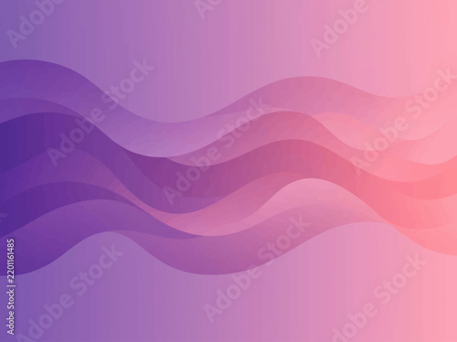 Smooth Multi-Toned Lilac and Purple Wave Ribbon Background