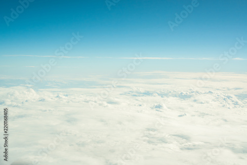 Beautiful sky with white cloud.