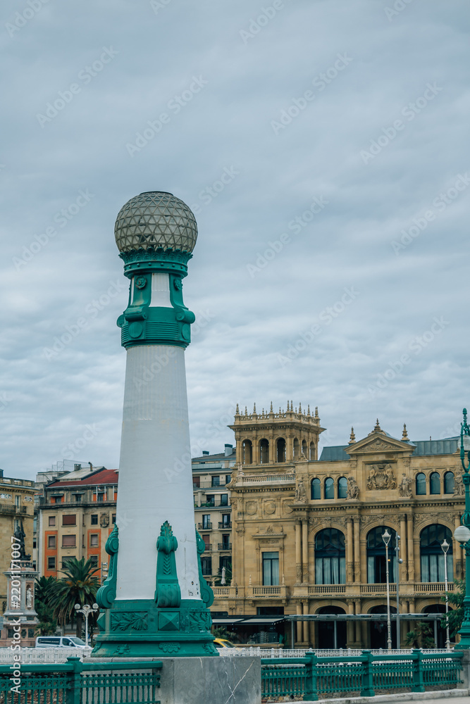 Fototapeta premium Zurriola bridge in San Sebastian Spain