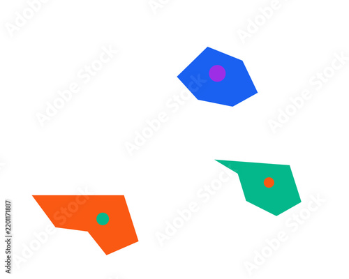 abstract colorful cubes