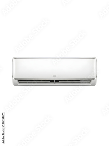 Modern white wall mounted split air conditioner unit