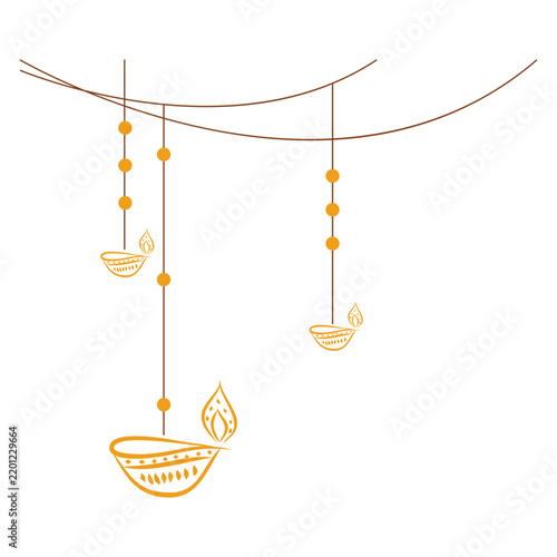 Hanging Diwali Lamp