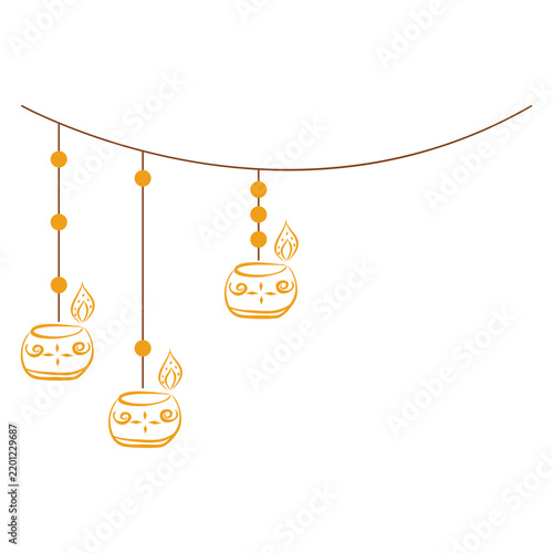 Hanging Diwali Lamp