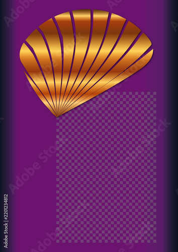 Obraz na płótnie Layout Goldmuschel