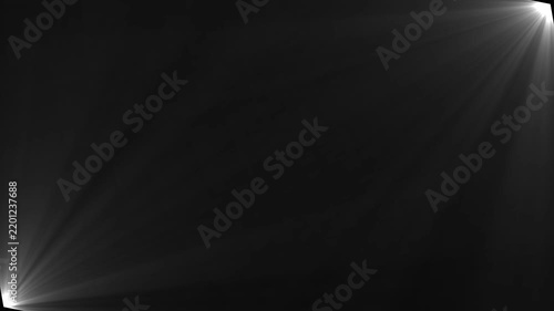 The Abstract cc light rays Glitter, shiny, bright, flare footage a Isolated light rays animation. Shine of sun effect and white cc light ray