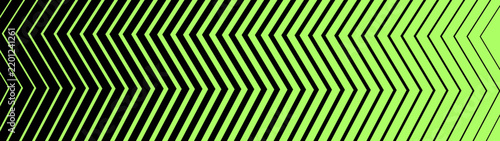 Abstract Green and Black Chevron Arrow Halftone Pattern Dynamic Optical Distortion Vector Background Illustration