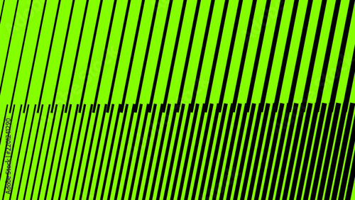 Abstract Green and Black Diagonal Slanted Lines Halftone Pattern Optical Illusion Vector Background Illustration