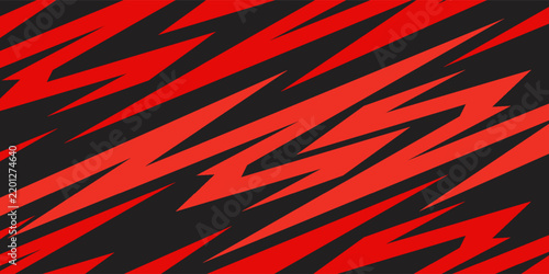 Abstract background with red spikes and zigzag line pattern and some copy space area