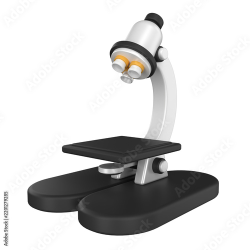 Microscope 3D Illustrations