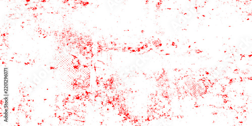 Red paint splatter abstract grunge texture distressed speckles white background digital noise, high contrast abstract texture featuring scattered distressed grungy background.