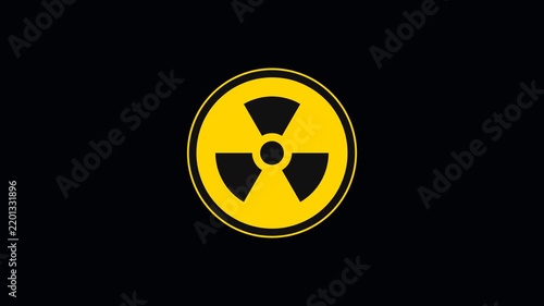 Ionizing Radiation Hazard Symbol Animation