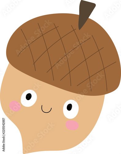 cute autumn acorn 