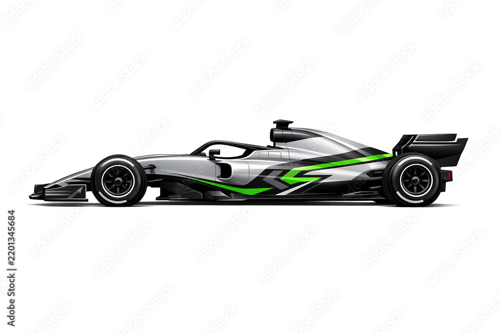 Obraz premium High-performance racing vehicle with aerodynamic design