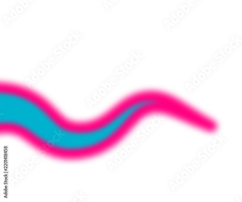 Colorful Abstract Wavy Line Graphic on White Background