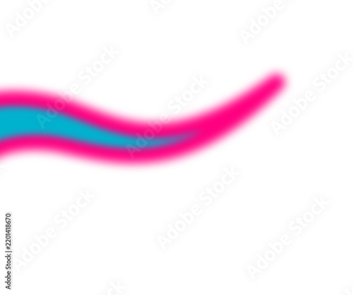 Colorful Abstract Wavy Line Graphic on White Background