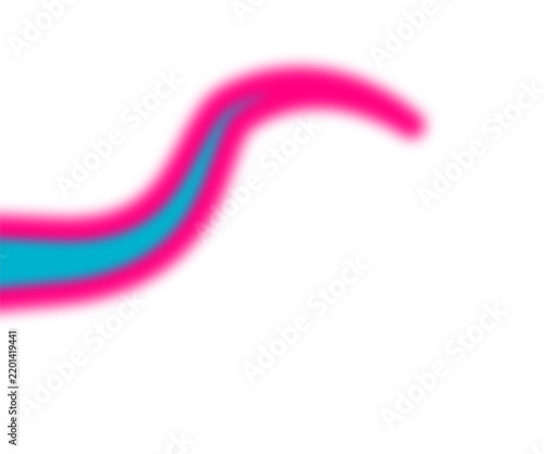 Colorful Abstract Wavy Line Graphic on White Background
