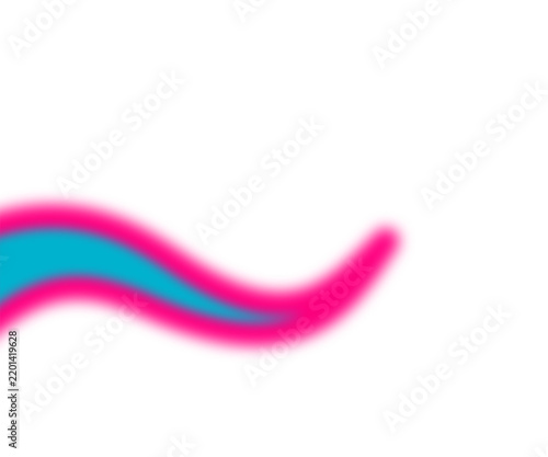 Colorful Abstract Wavy Line Graphic on White Background