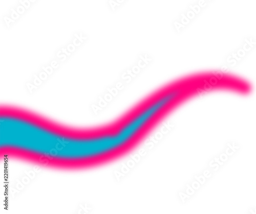 Colorful Abstract Wavy Line Graphic on White Background