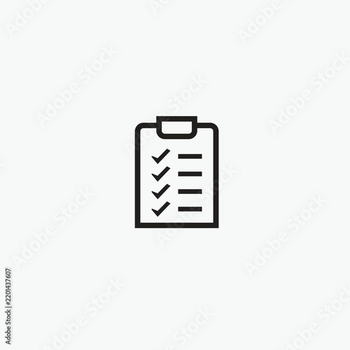 check List icon flat design