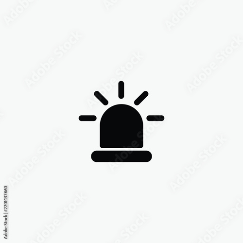 Siren icon, Alarm symbol template