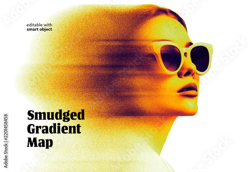 Smudged Gradient Map Effect