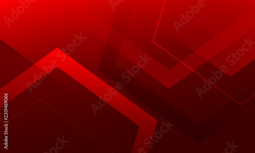 Abstract dark red background with overlapping hexagons. Vector illustration