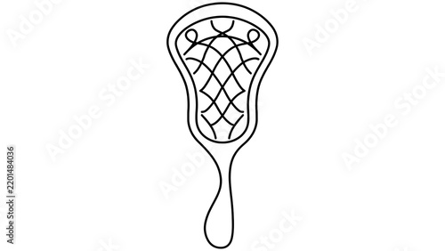 Lacrosse Stick Head white background.