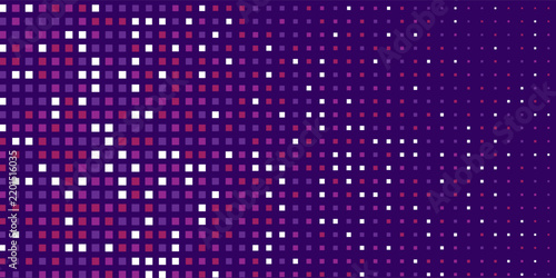 Digital purple colorful square dots light modern tech background