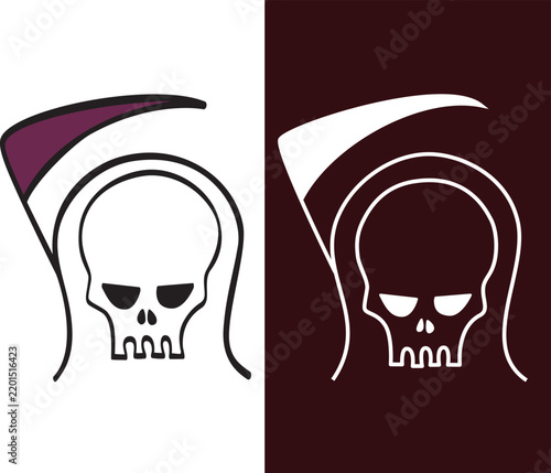 Foto skull scythe, skull, death