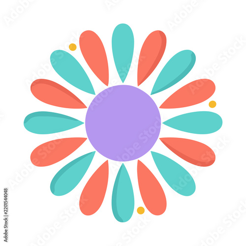 Colorful flower illustration