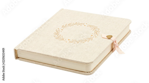 Pregnancy journal with a durable hardbound cover, softly rounded corners, premium textured surface, and elegant keepsake-style design intended for recording pregnancy memories, isolated product