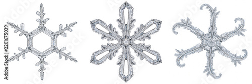 Snowflake ice crystal winter snow frost glace pattern texture blue white cold geometry hexagonal nature