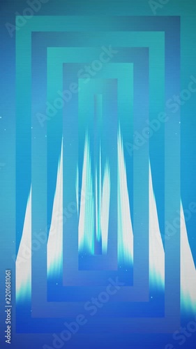 Abstract Blue and Purple Metallic Waves on Dark Background
