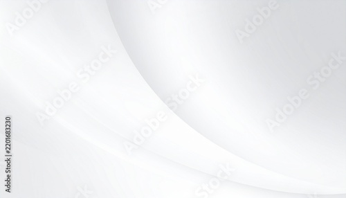 White gradient abstract curve pattern on gray background.